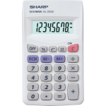 Sharp EL-233S Αριθμομηχανή Τσέπης  8 Ψηφίων σε Λευκό Χρώμα