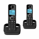 Alcatel F860 Duo Μαύρο Ασύρματο Τηλέφωνο Duo με Aνοιχτή Aκρόαση 