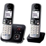 Panasonic KX-TG6862JTB Ασύρματο Τηλέφωνο Duo με Aνοιχτή Aκρόαση , αυτόματο τηλεφωνητή,Μαύρο