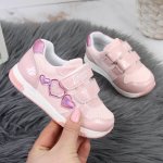 Pink Jr American Club Velcro sports shoes