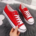 Textile low sneakers Atletico W ATC266H red