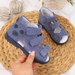 Orthopedic leather sandals Kornecki Jr KORORT16 blue