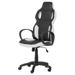 Καρέκλα gaming Carmen 7510 - μαύρο-άσπρο,Υλικό PU-Πολυπροπυλένιο 60εκ.x 61εκ.x 119-129εκ.