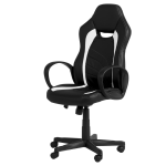  Καρέκλα gaming Carmen 7525 - μαύρο-άσπρο,Υλικό PU-Πολυπροπυλένιο 62εκ.x 69εκ.x 109-119εκ.
