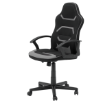  Καρέκλα gaming Carmen 6309 - μαύρο - γκρι,Ύφασμα-Πολυπροπυλένιο,61εκ.x 60εκ.x 106-118εκ.