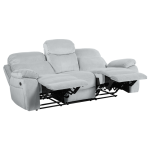 Ηλεκτρικός ανακλινόμενος καναπές 3θέσιος SELENA LUX - ανοιχτό γκρι MISS25,Υφασμα-Ξύλο / Μέταλλο ,220εκ.x 100εκ.x 103εκ.