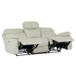 Ηλεκτρικός ανακλινόμενος καναπές 3θέσιος SELENA LUX - cream 101,Υφασμα/Ξύλο / Μέταλλο 220εκ.x 100εκ.x 103εκ.