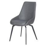 Dining chair TRURO - dark grey 7 x 49 cm  55 cm 