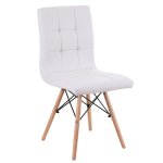 Καρέκλα CUPPLESSUS Λευκό PU 43x55x86cm 1τεμ