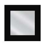 Καθρέπτης Τοίχου AAINA Μαύρο Μοριοσανίδα/Γυαλί 90x90cm 1τεμ