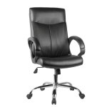 Καρέκλα Γραφείου ArteLibre MEΛITH Μαύρο PU 60x71x105-113cm 1τεμ