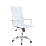 Καρέκλα Γραφείου ArteLibre ΔΙΩΝΗ Λευκό PU 55x60x104-111cm 1τεμ