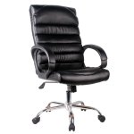 Καρέκλα Γραφείου ArteLibre MOLY Μαύρο Δέρμα 65x70.5x119-126cm 1τεμ