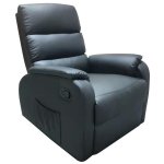 Πολυθρόνα ArteLibre Relax Με Μασάζ ΗΑΝΑ Μαύρο PU 77x90x99cm 1τεμ