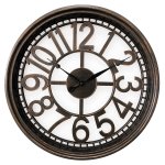 Ρολόι Τοίχου ArteLibre Καφέ Πλαστικό Φ50.7x5.2cm 1τεμ