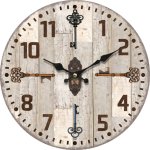 Ρολόι Τοίχου MDF Φ34x3.8cm 1τεμ