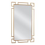 Καθρέπτης Τοίχου ArteLibre BELDIR Χρυσό Μέταλλο/Γυαλί 100x1.5x55cm 1τεμ
