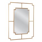 Καθρέπτης Τοίχου ArteLibre BERT Χρυσό Μέταλλο/Γυαλί 90x1.5x65cm 1τεμ