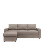 Καναπές Κρεβάτι Γωνιακός SOFIA Taupe 220x155x81cm 1τεμ