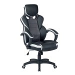 Καρέκλα Γραφείου ArteLibre Gaming ΚΛΕΟΝΙΚΗ Μαύρο/Λευκό 65x72x118-126cm 1τεμ