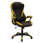 Καρέκλα γραφείου Starr gaming pakoworld pu μαύρο-κίτρινο 1τεμ