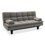 Καναπές - κρεβάτι Lincoln pakoworld 3θέσιος με ύφασμα γκρι 180x86x85εκ 1τεμ