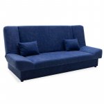 Καναπές-κρεβάτι Tiko pakoworld 3θέσιος με αποθηκευτικό χώρο ύφασμα μπλε 1τεμ