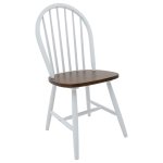 Καρέκλα Adalyn pakoworld ξύλο καρυδί-λευκό πόδι 1τεμ