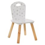 Παιδική καρέκλα Playful pakoworld λευκό-φυσικό 32x31,5x50εκ 1τεμ