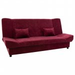 Kαναπές-κρεβάτι Tiko pakoworld 3θέσιος με αποθηκευτικό χώρο ύφασμα μπορντό 200x85x90εκ 1τεμ