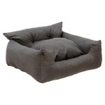 Καναπές κρεβάτι σκύλου PWC-0079 pakoworld ανθρακί 70x65x45εκ 1τεμ