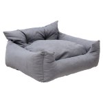 Καναπές κρεβάτι σκύλου PWC-0079 pakoworld γκρι-μπλε 70x65x45εκ 1τεμ