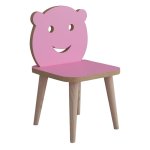 Παιδική καρέκλα Jerry pakoworld ροζ-φυσικό 30x30x47εκ 1τεμ