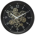 Ρολόι PWD-0083 pakoworld μέταλλο μαύρο Φ37x7εκ 1τεμ
