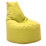 Πουφ πολυθρόνα Norm pakoworld υφασμάτινο αδιάβροχο κίτρινο 1τεμ
