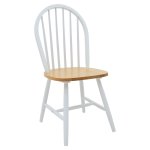 Καρέκλα Adalyn pakoworld ξύλο φυσικό-λευκό πόδι 1τεμ
