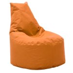 Πουφ πολυθρόνα Norm pakoworld υφασμάτινο αδιάβροχο πορτοκαλί 1τεμ