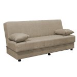 Kαναπές κρεβάτι Romina pakoworld 3θέσιος ύφασμα μπεζ 190x90x80εκ 1τεμ