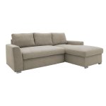 Γωνιακός καναπές-κρεβάτι αριστερή γωνία Belle pakoworld μπεζ 236x164x88εκ 1τεμ