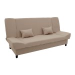 Kαναπές-κρεβάτι Tiko pakoworld 3θέσιος αποθηκευτικός χώρος ύφασμα μπεζ 200x85x90εκ 1τεμ