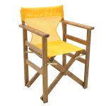Καρέκλα-πολυθρόνα σκηνοθέτη Retto pakoworld μασίφ ξύλο οξιάς καρυδί-πανί κροκί 1τεμ