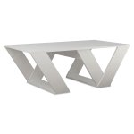 Τραπέζι σαλονιού PIPRA pakoworld σε χρώμα λευκό 110x60x40 1τεμ