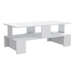 Τραπέζι σαλονιού Olly pakoworld λευκό 120x60x47εκ 1τεμ