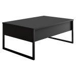 Τραπέζι σαλονιού PWF-0626 pakoworld ανθρακί-μαύρο 90x60x40εκ 1τεμ