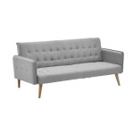 Καναπές-κρεβάτι Onero Inart γκρι ύφασμα 187x85x80εκ 1τεμ