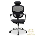 Καρέκλα γραφείου διευθυντή Freedom pakoworld Premium Quality μαύρο pu-mesh 1τεμ