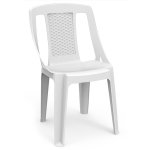 Καρέκλα Procida από πολυπροπυλένιο σε χρώμα λευκό 46x53x86εκ. 1τεμ
