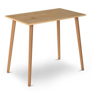 Τραπέζι Fiona Megapap από μελαμίνη χρώμα oak 90x55x75εκ. 1τεμ