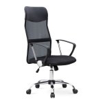 Καρέκλα γραφείου Marco Megapap με ύφασμα Mesh χρώμα μαύρο 62x59x110/120εκ. 1τεμ
