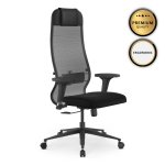 Καρέκλα γραφείου B1-111D Megapap εργονομική με διπλό ύφασμα Mesh χρώμα μαύρο 65x70x118/132εκ. 1τεμ